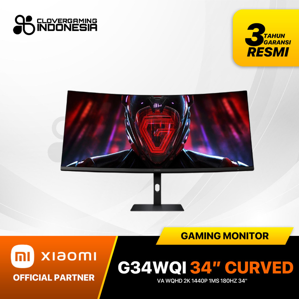 Xiaomi G34WQI Gaming Monitor 34 Inch Ultrawide Curved VA WQHD 2K 1440P 1MS 180Hz 34"