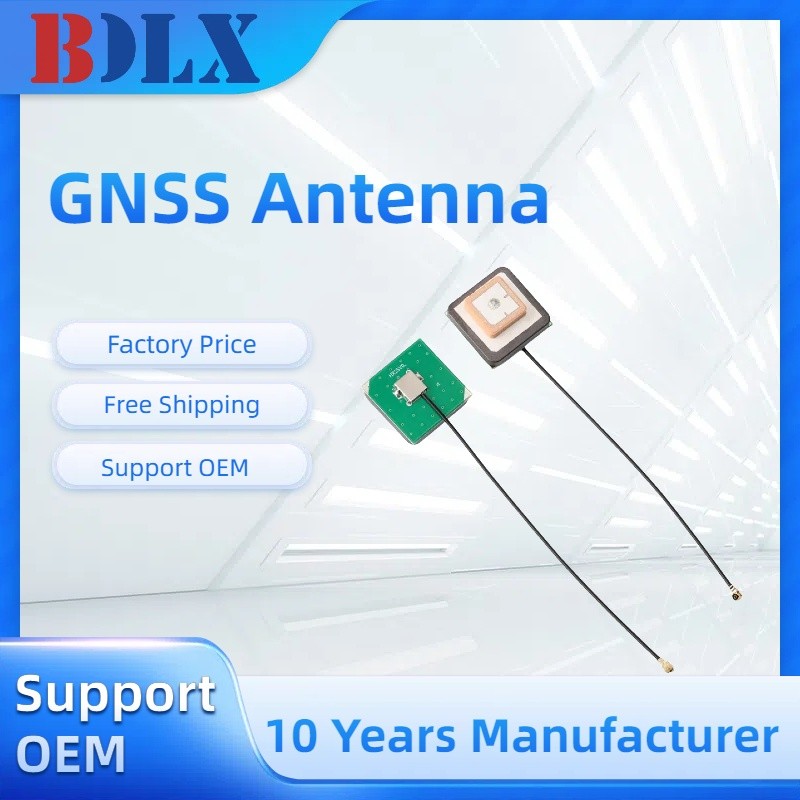 Antena GNSS GPS L1 L5 Aktif/Pasif Antena Keramik Presisi Tinggi untuk Navigasi Kendaraan, Drone Surv
