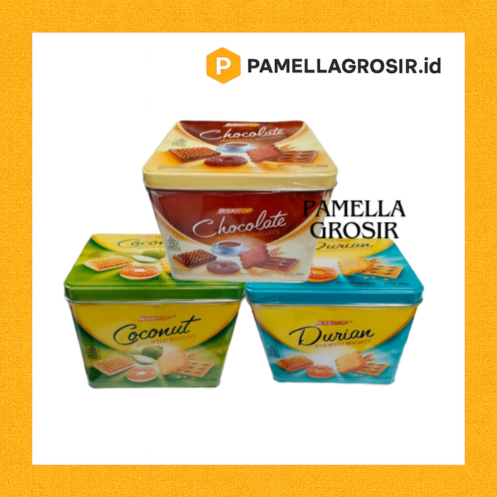 JAJAN LEBARAN BISKITOP ASSORTED BISKUIT KALENG 400 GR