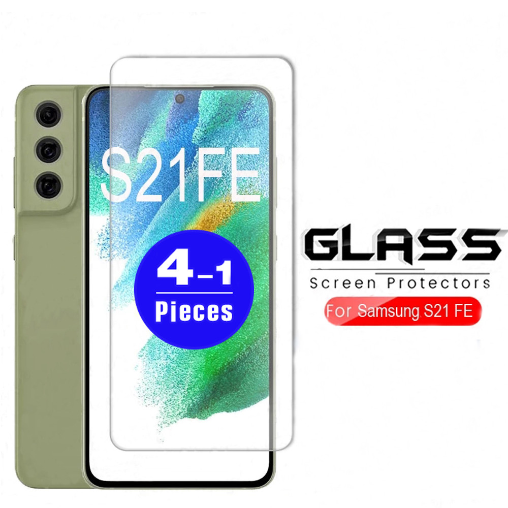 1-4Pcs screen protector For Samsung Glalxy S22 S21 Ultra S20 FE S10 5G S10E plus Tempered Glass smar