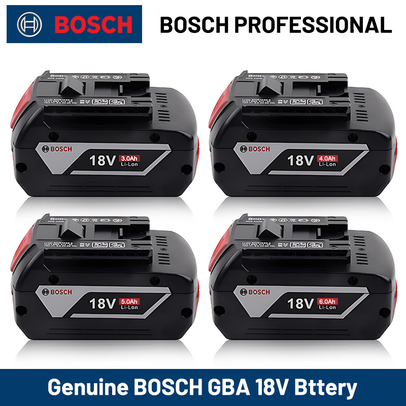 Baterai lithium profesional BOSCH 18V 6.0AH Bosch BAT609 BAT609G BAT618 BAT618G baterai alat listrik