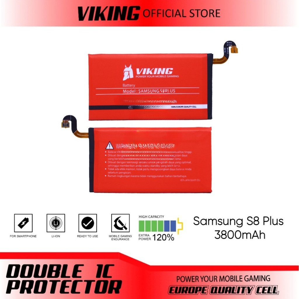 ISP TOOLS Baterai Double Power Viking EB-BG955ABE / Samsung Galaxy S8 Plus / S8+ / G955 / SM-G955F /
