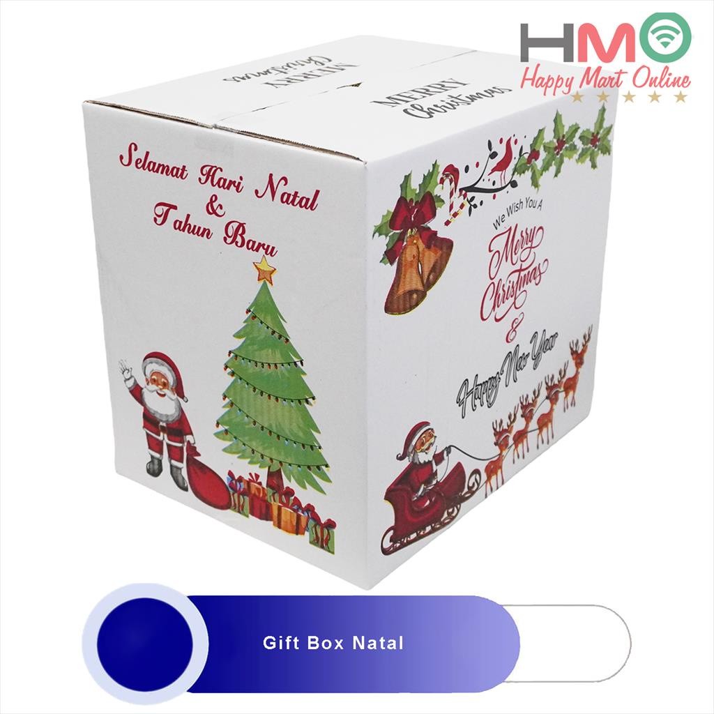 Kardus Parcel Natal Kardus Selamat Natal Dan Tahun Baru Gift Box Natal Best Seller