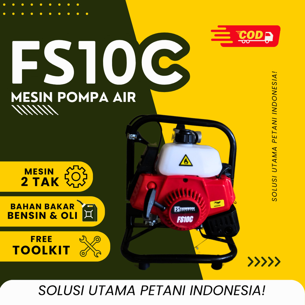 Pompa Air Irigasi Sawah 1 INCH Farmwork Solution / Water Pump FS10C 1 INCH 2 Tak