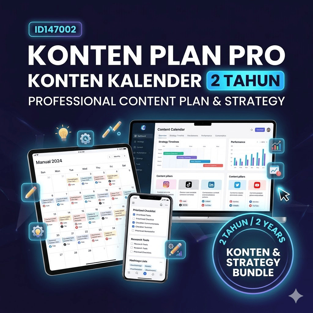 ID147002 - Konten Plan Pro Konten Kalender 2 Tahun Content Plan Professional