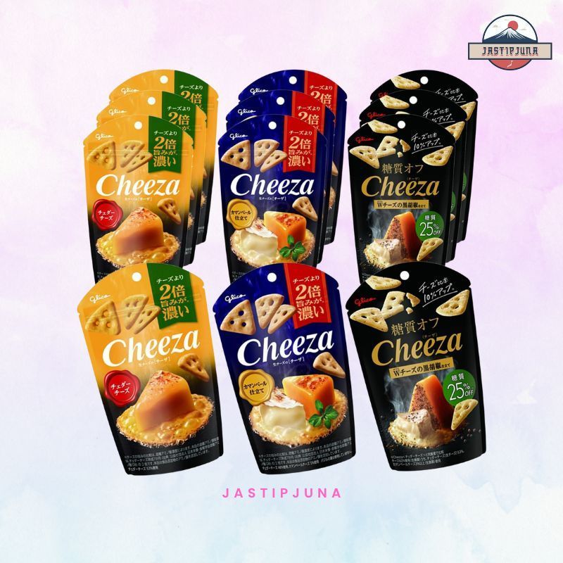 Glico Cheeza Crackers Original Dari Jepang Rasa Keju Intens 'bysoonajastip