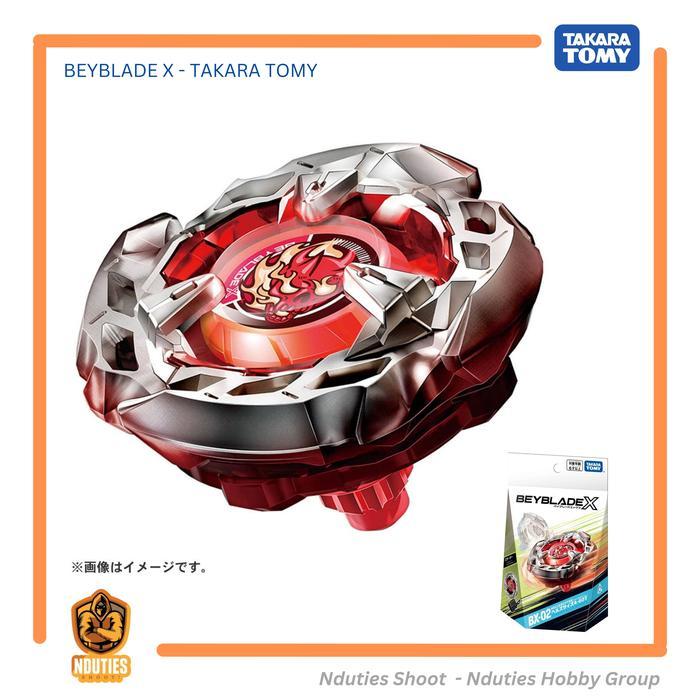 PROMO BX-02 Beyblade X HELLS SCYTHE Starter + Launcher Takara Tomy Original - Beycode Japan
