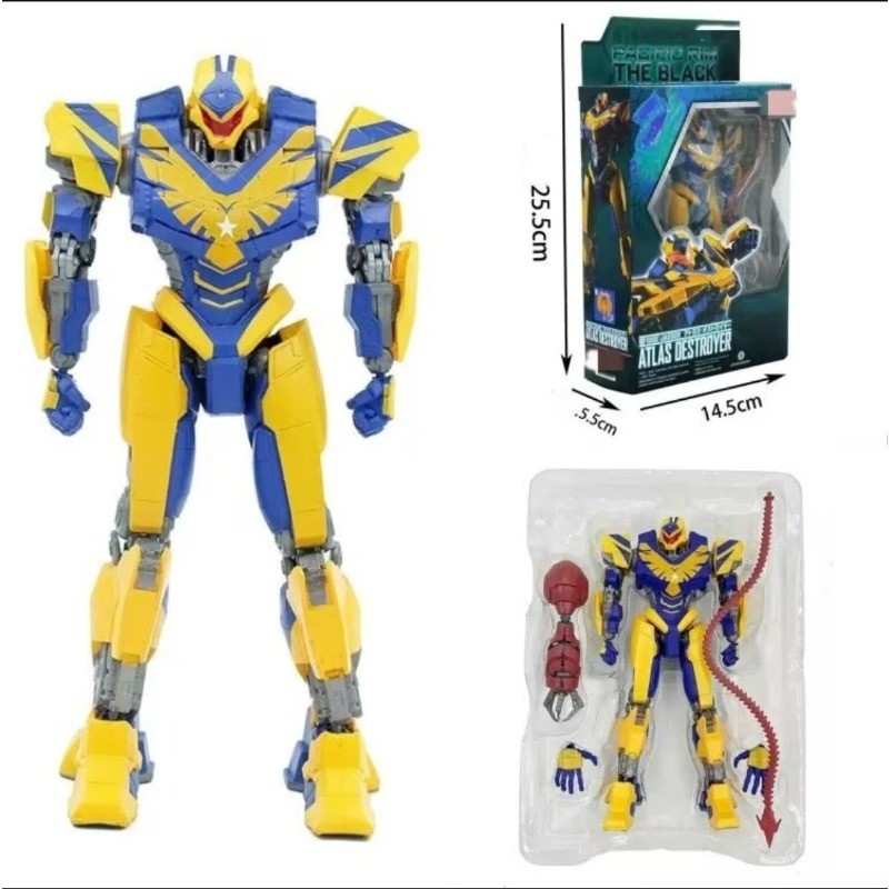 Pacific Rim Models Action Figure Black Zone Atlas Destroyer Mecha Japanese Mecha Room Ornament Model