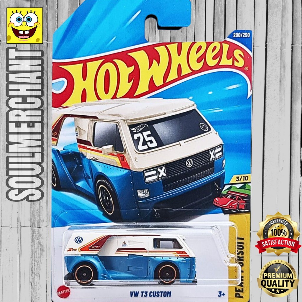 Hot Wheels VW T3 Custom Putih Diecast Koleksi Mobil Miniatur Volkswagen
