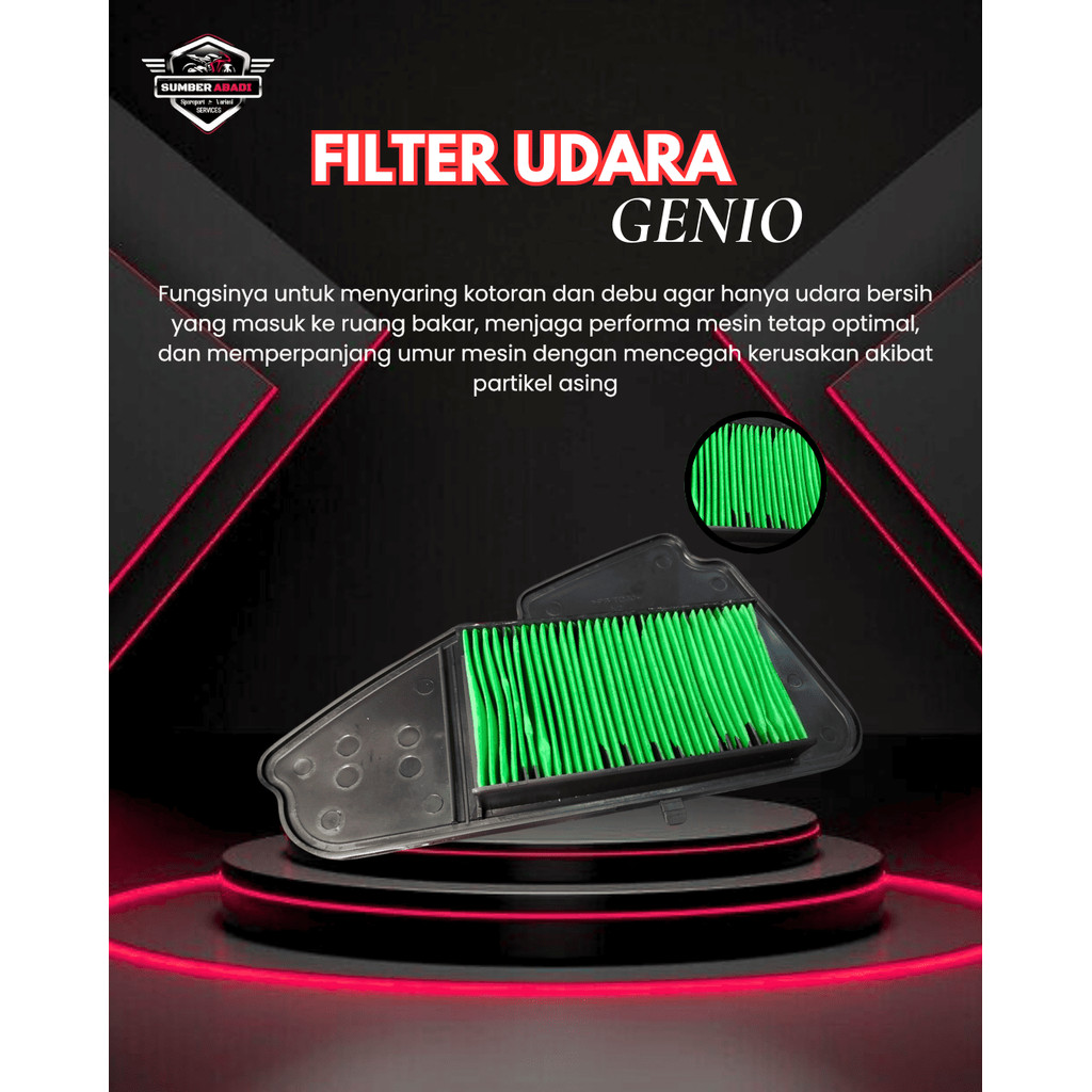 Filter Udara Genio, Beat ESP K1A, Scoopy K93