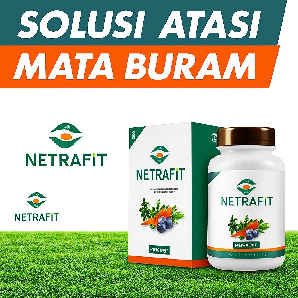 NETRAFIT Kapsul Herbal Obat Kapsul Mata Katarak Mata Rabun Memelihara Kesehatan Mata Original terbuk