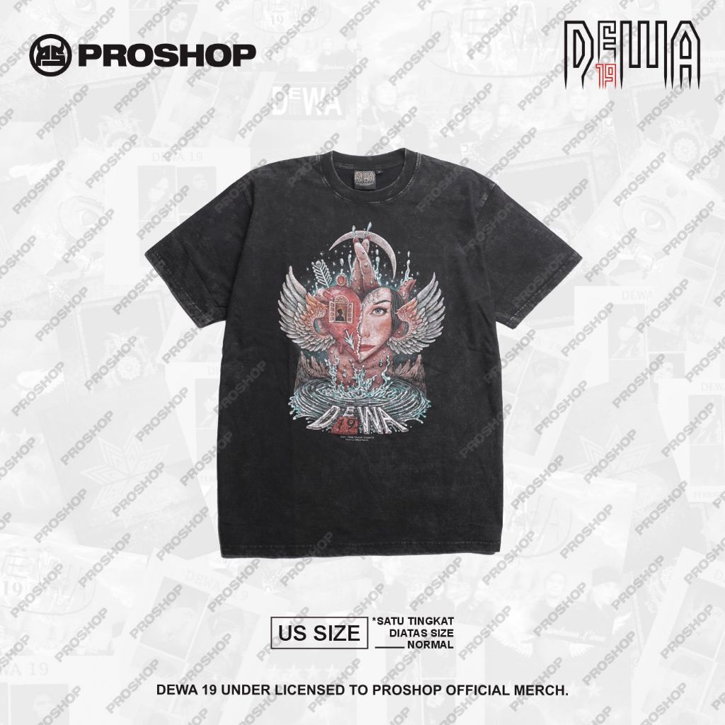 Proshop | Roman Picisan Dewa 19 Tshirt | Kaos Pria Kaos Distro | Hitam