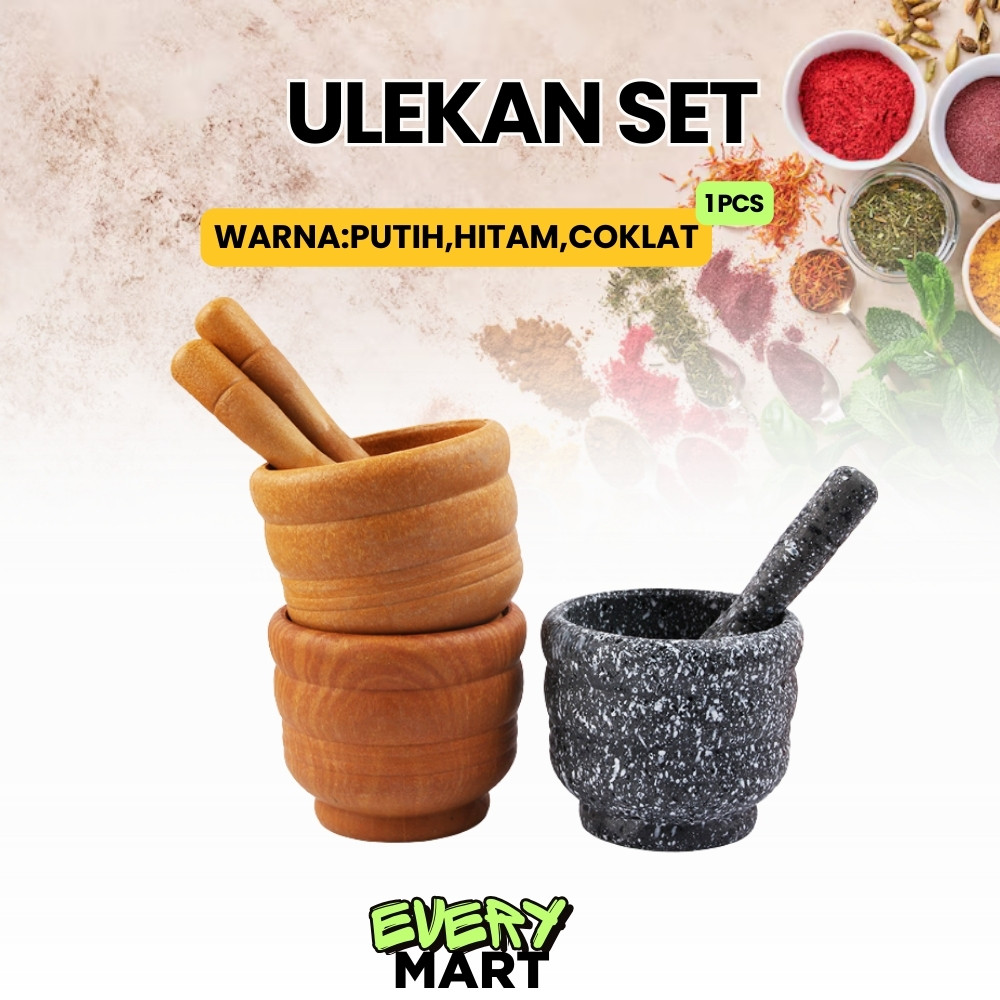 Ulekan Plastik | Cobek Tumbukan Bumbu | Lumpang Obat | Cobek Tumbukan Rujak Bebek | Cobek Aesthetic 