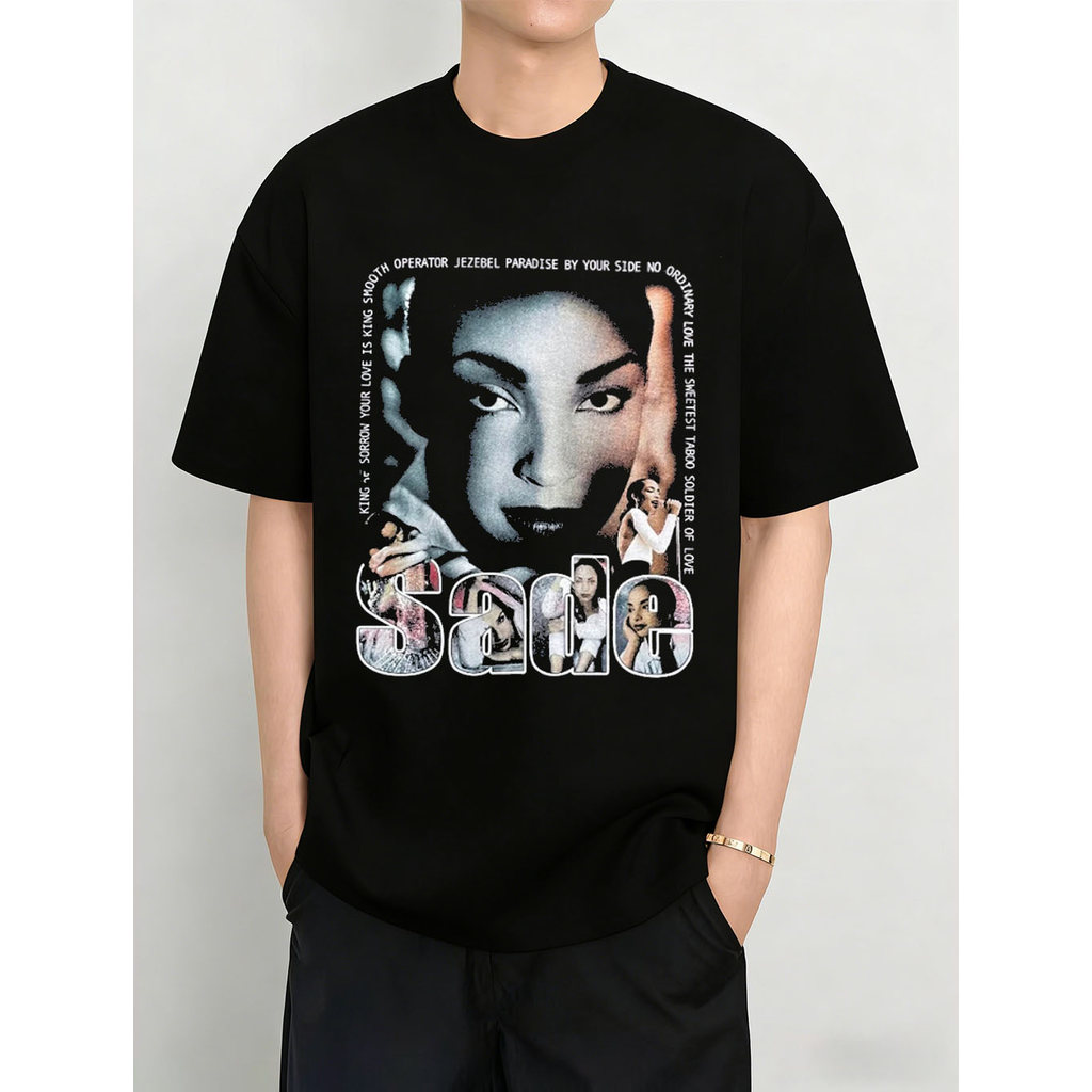 Kaos bootleg Sade Kiss Of Life band tshirt dari Deadlystock