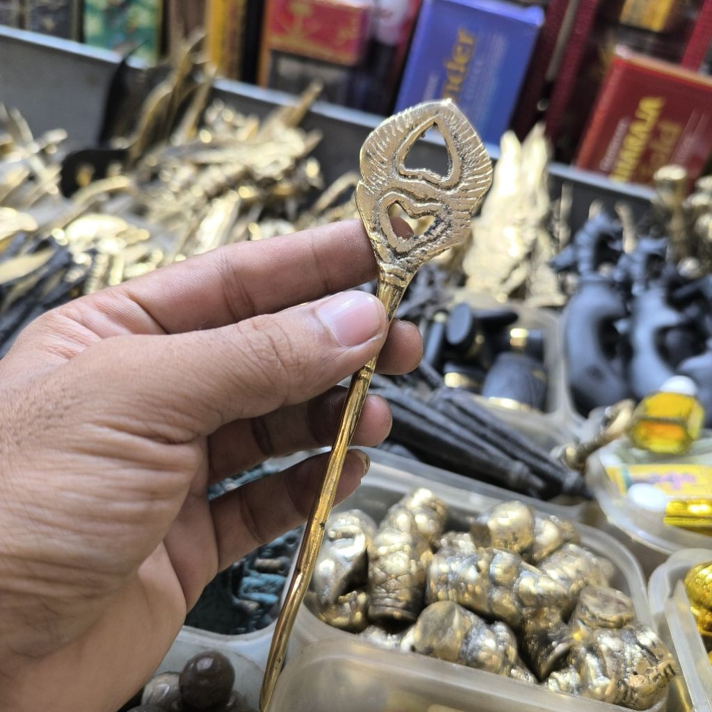 Tusuk konde kuningan motif bunga