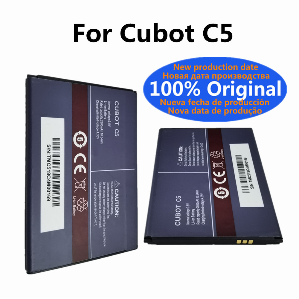 NEW Original 2800mAh Battery For Cubot C5 Mobile Phone Latest Production High Quality Battery Bateri