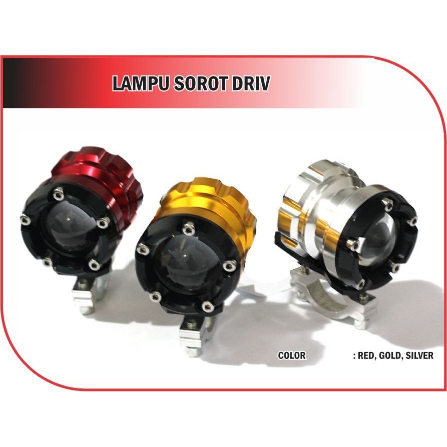Lampu Sorot Motor CNC ADV PCX Nmax Vario Mio Universal Driv