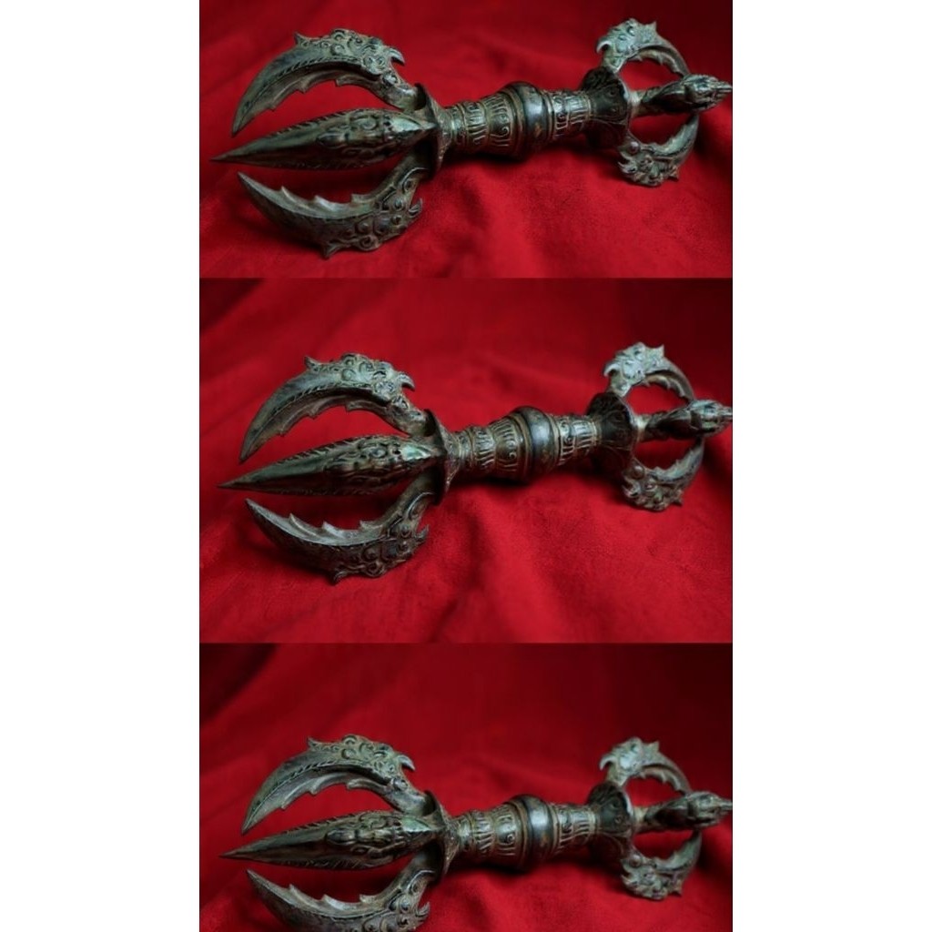 Braja Kuno Tibet – Vajra Logam Antik Dekorasi & Koleksi