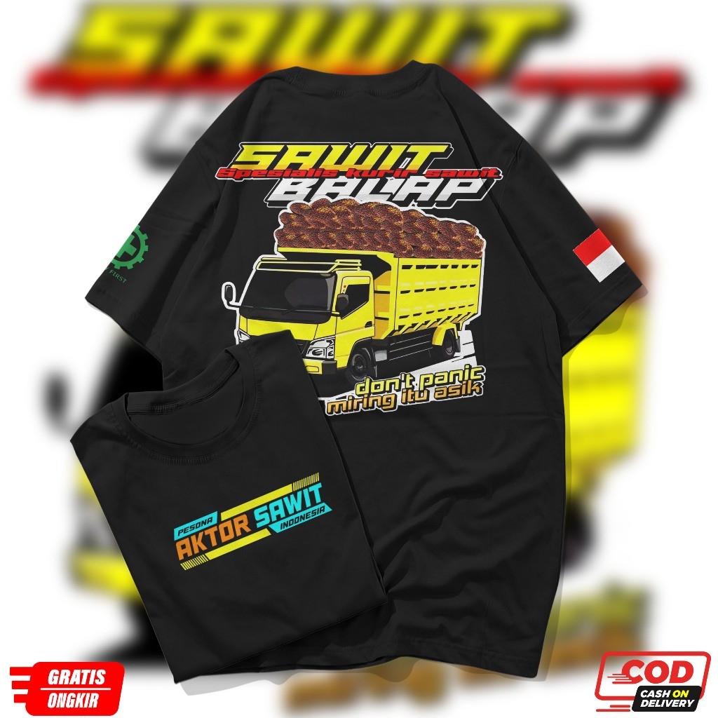 Kaos Distro Truk Sawit Balap | Kaos Driver Muda | Kaos PESONA SAWIT BALAP , PESONA AKTOR SAWIT