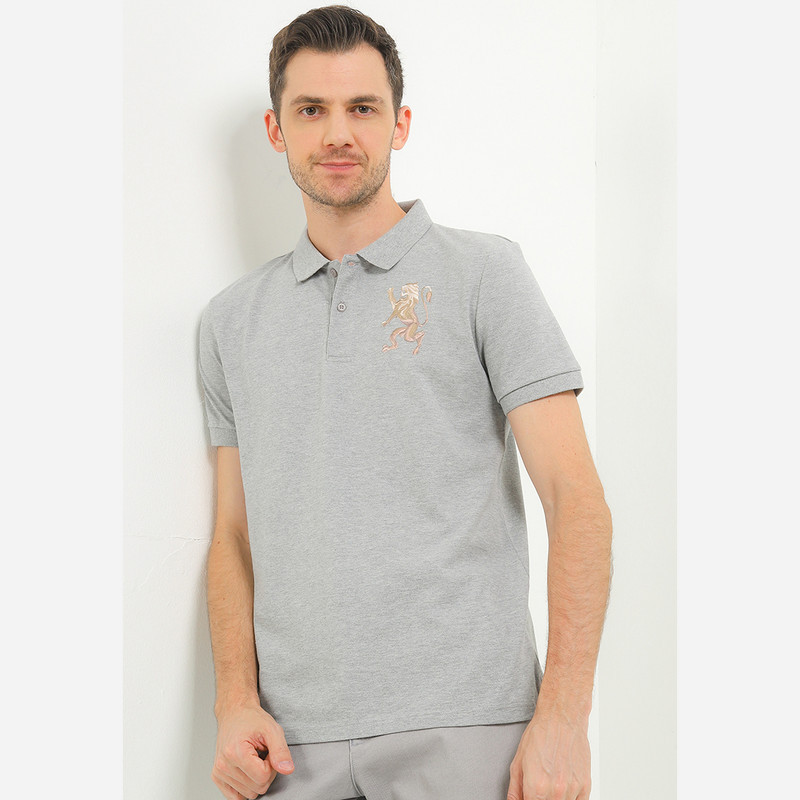 Giordano Men's 3D Lion Polo Pria