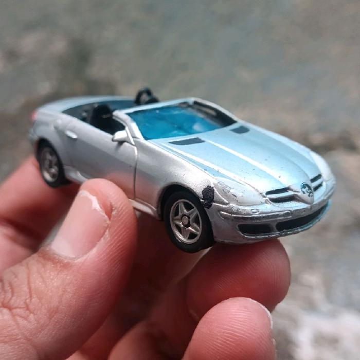 diecast bahan custom welly mercedes benz slk 350 kaca rebah diecast mercy diecast mercedes diecast l