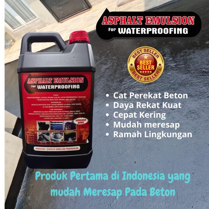 PROMO  Aspal Cair Cat Pelapis Anti Bocor Rembes Penambal Kolam Ikan Bocor