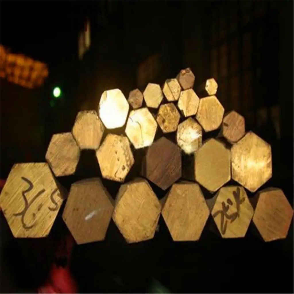 As Kuningan segi 6 hexagon diameter 25 mm x 500mm