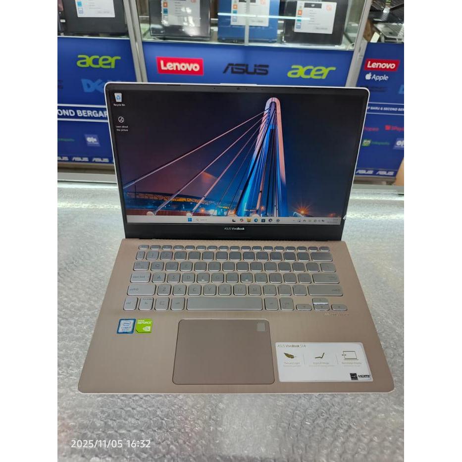Laptop ASUS VIVOBOOK S430FN Core i7 -8565U Ram 8GB SSD 512GB MX150 Mulus Siap Pakai