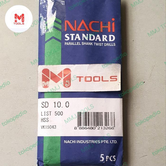 Mata Bor Besi NACHI 10mm - Mata Bor HSS Besi NACHI - NACHI Bor Besi