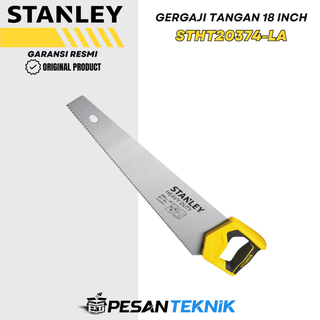 STANLEY STHT20374-LA gergaji kayu gergaji tangan 18inch hand saw