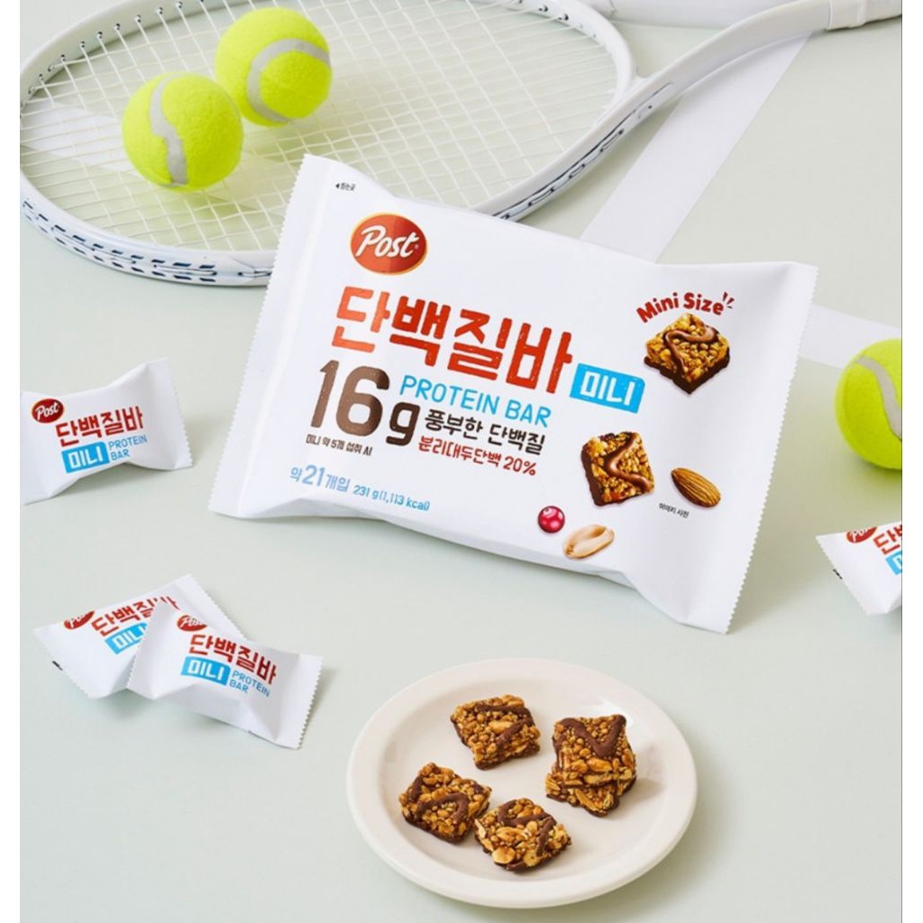 Post Mini 16gr Protein Bar  Korea/ Snack Sehat Rendah Kalori / Post