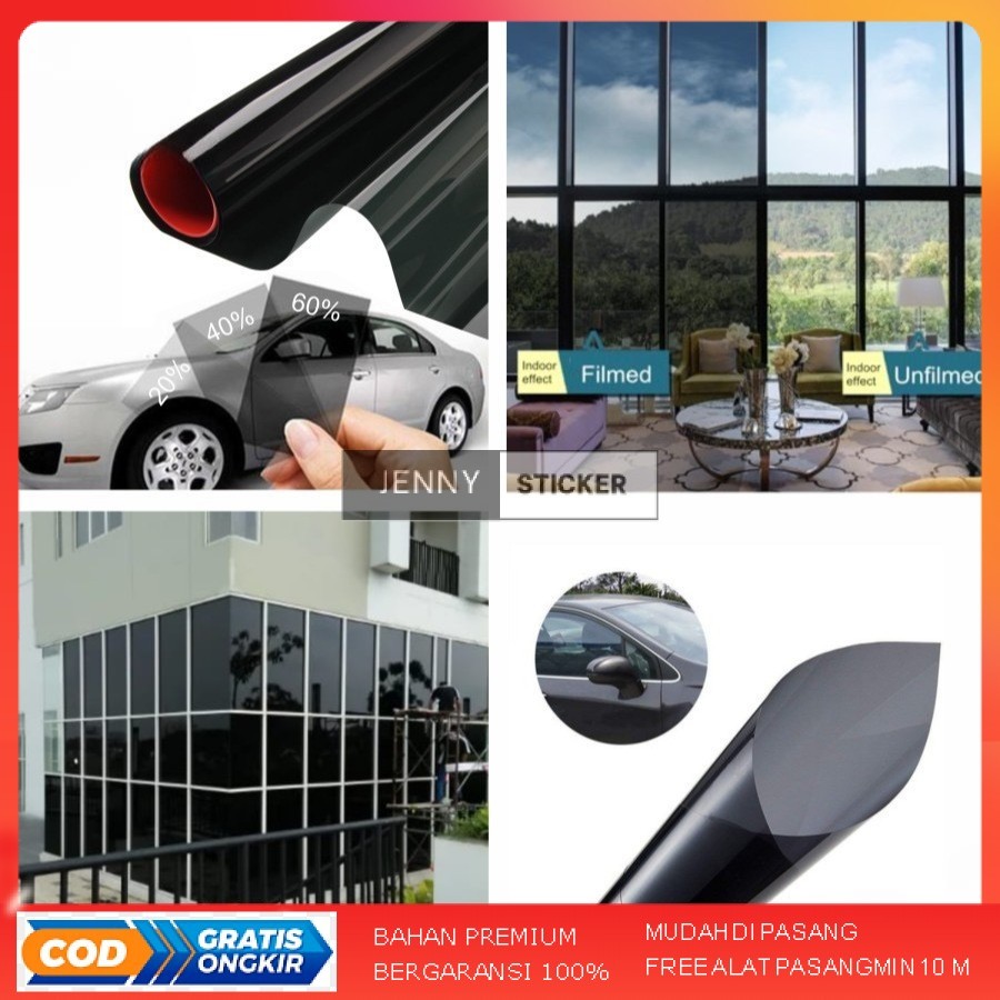 KACA FILM PEREDAM PANAS Stiker Kaca Film Hitam Riben Kaca Film Hitam Riben Kaca Film Riben MOBIL DAN