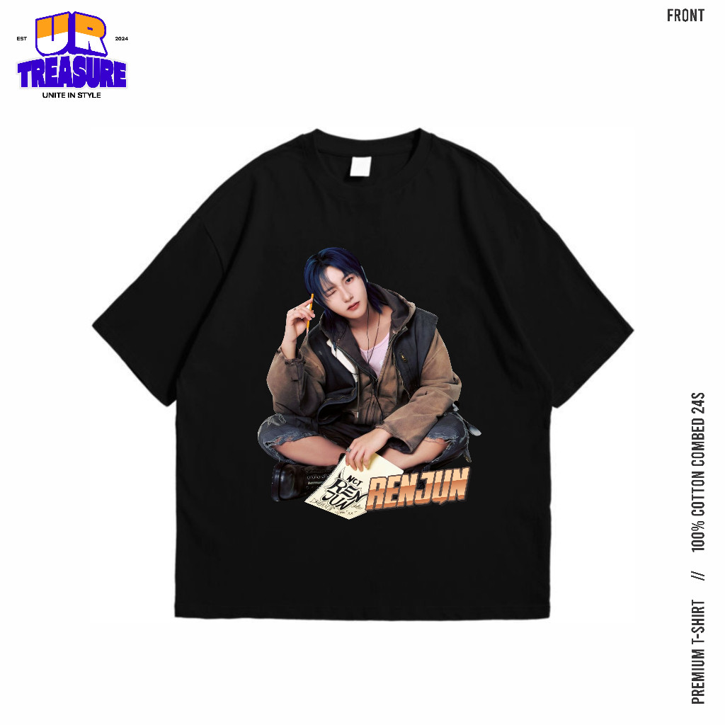 Tshirt Oversize Renjun NCT Cotton Combed 30S/ Kaos NCT Renjun