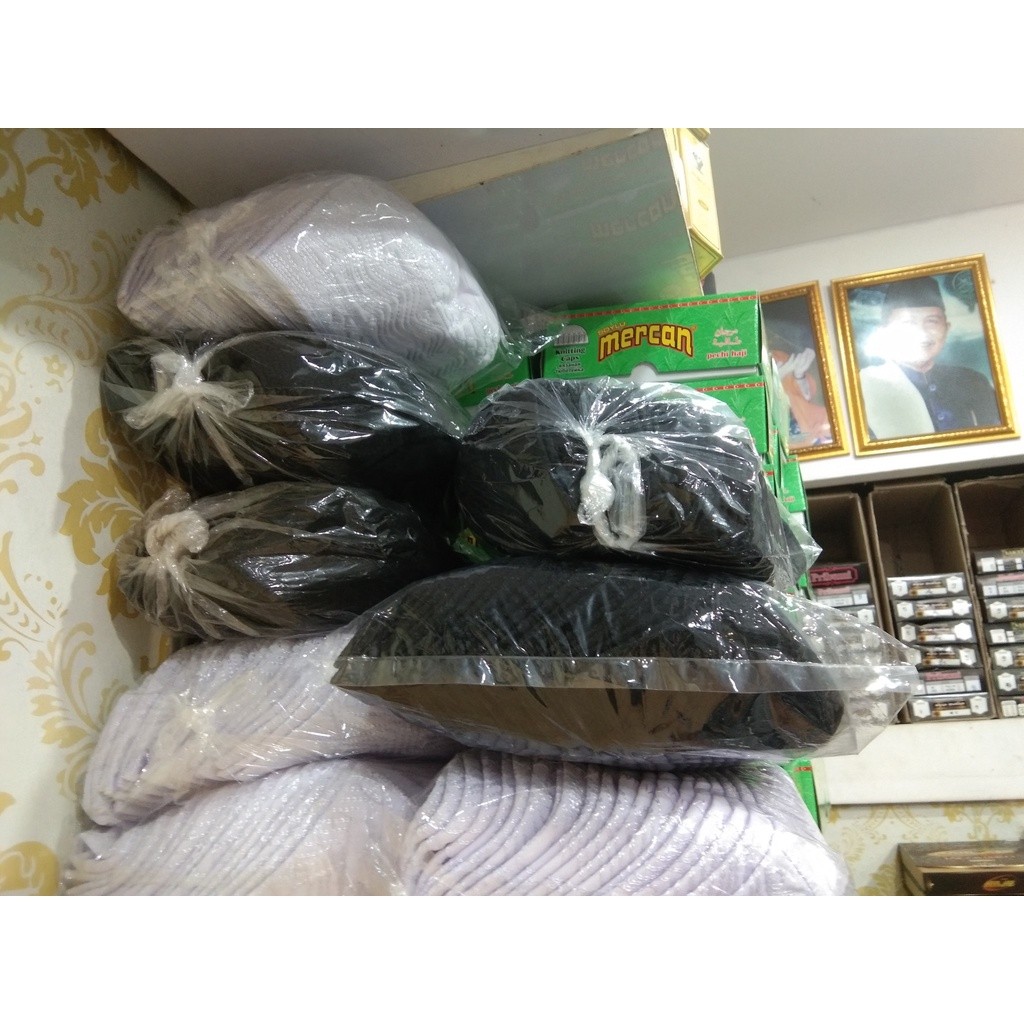 _ JL - COD Peci Madinah Peci Haji Kopyah Putih Polos Kopyah Haji Rw