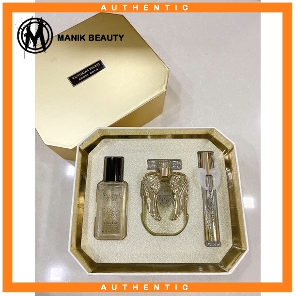 VICTORIA SECRET ANGEL GOLD SET BOX SEGEL