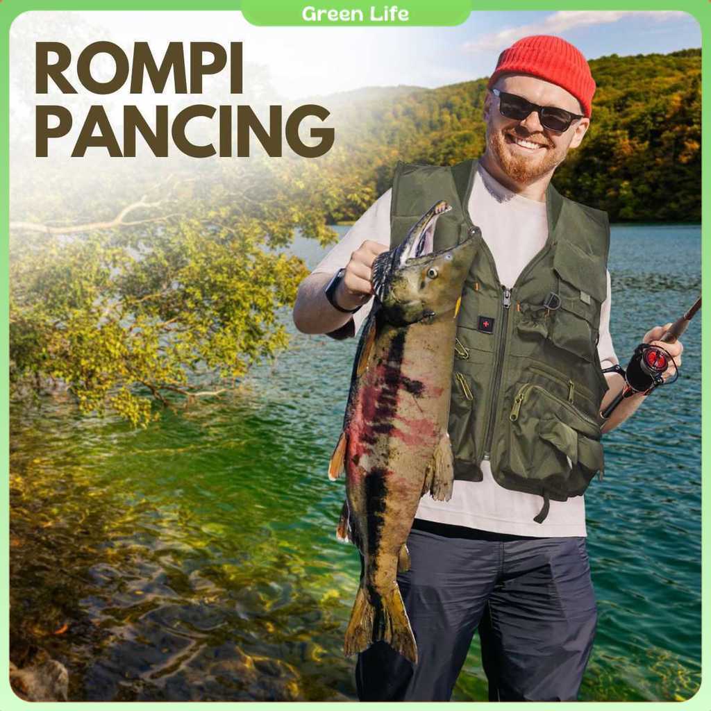 Deukio Rompi Pancing Fishing Vest Quick Dry Jacket XL - GDS09