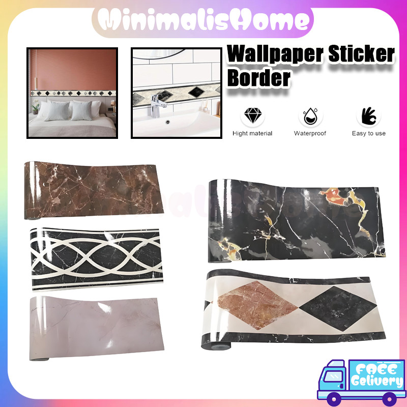 Sticker List Border Glossy/Wall Border Premium Stiker list/Walpaper List Stiker Dinding