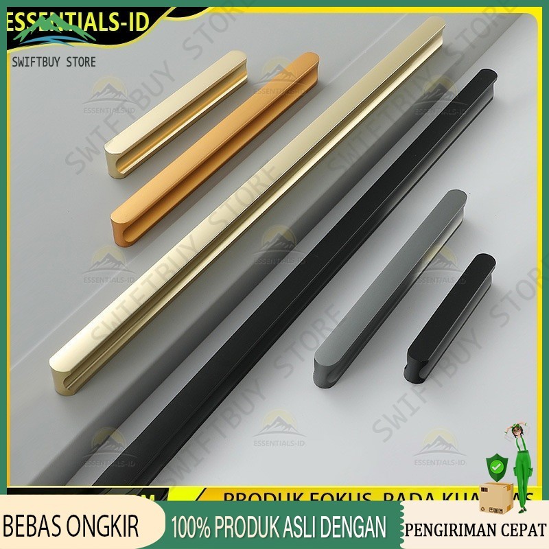 100CM Handle Lemari Minimalis Gagang Pintu Lemari Tarikan Pintu Gold Gagang Lemari