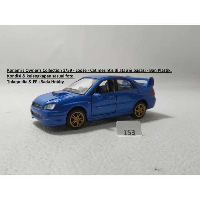 Diecast Konami J Owner's Collection Subaru Impreza Biru Unit Only SBAtoys