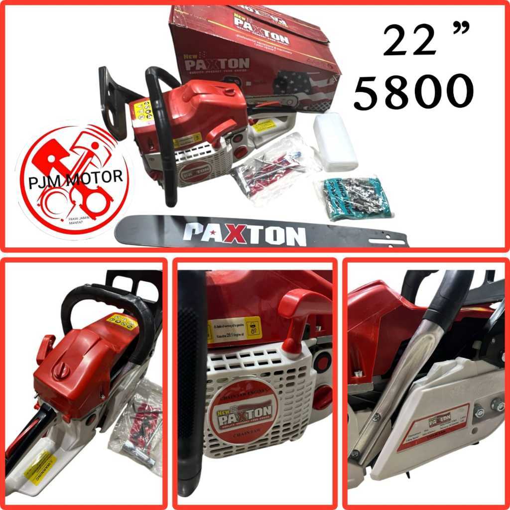 PAXTON 5800 UNIT MESIN CHAINSAW sinso senso kecil bar 22 inch 58 cc