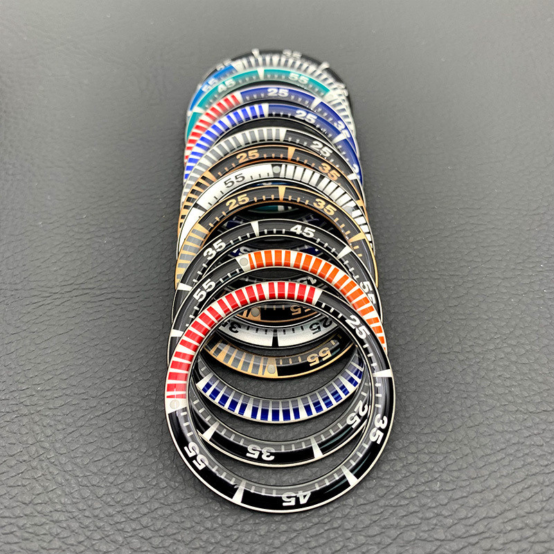 Mod 41mm Resin Bezel ert Ring Samurai Bezel Ring Fits King SRPF Samurai Series Watch Case Ring Spare