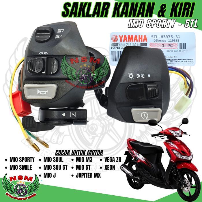SAKLAR KIRI MIO SPORTY + SAKLAR KANAN YAMAHA MIO / MIO SMILE SPORTY / MIO SOUL / MIO M3 / Z 125 / XE