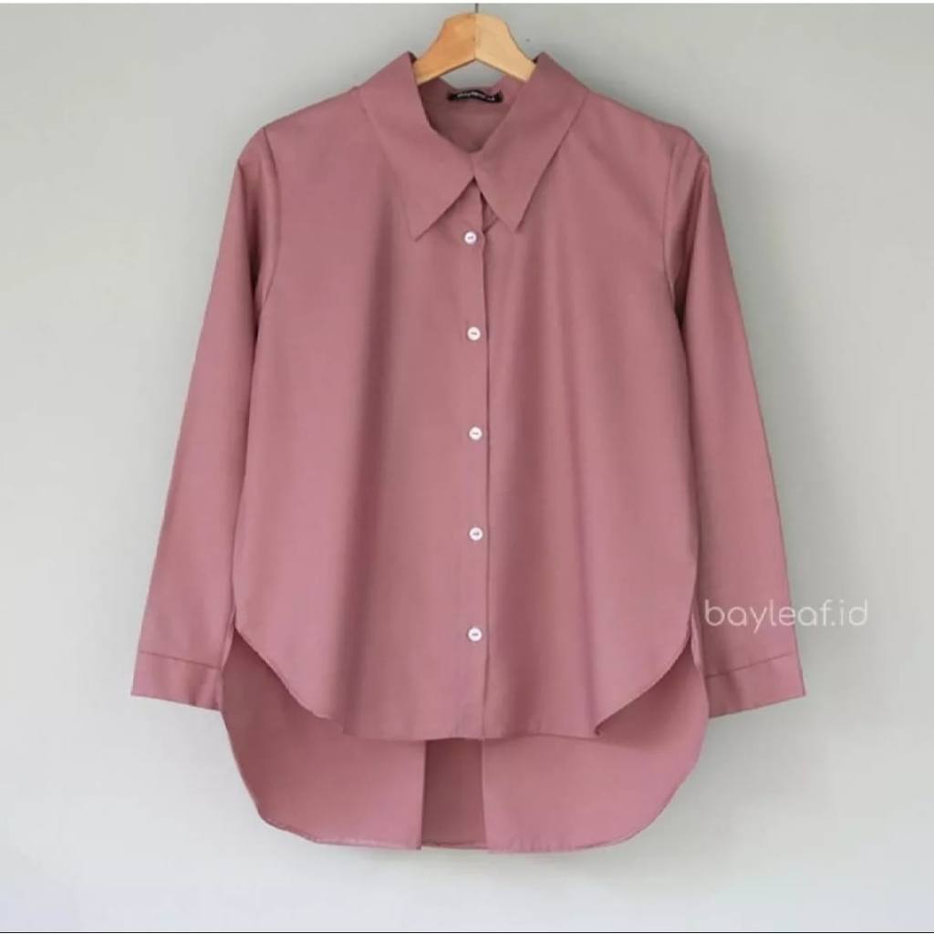 KEMEJA WANITA POLOS MURAH / KEMEJA OVERSIZE / KEMEJA WANITA LENGAN PANJANG / ATASAN WANITA / KEMEJA 
