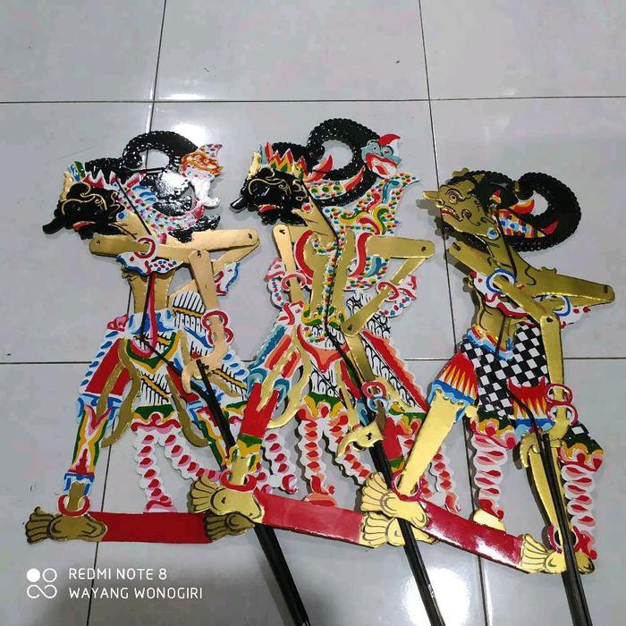 Hot produk paket 3 Antareja, Gatotkaca Antasena wayang kulit kertas duplex anak Bima ukuran standar 