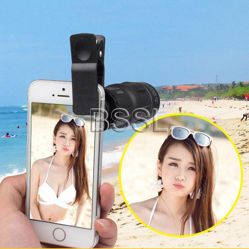 With Clip 18X Zoom Mobile Phone Telescope Lens APL-T18 Telephoto External Smartphone Camera Lens for