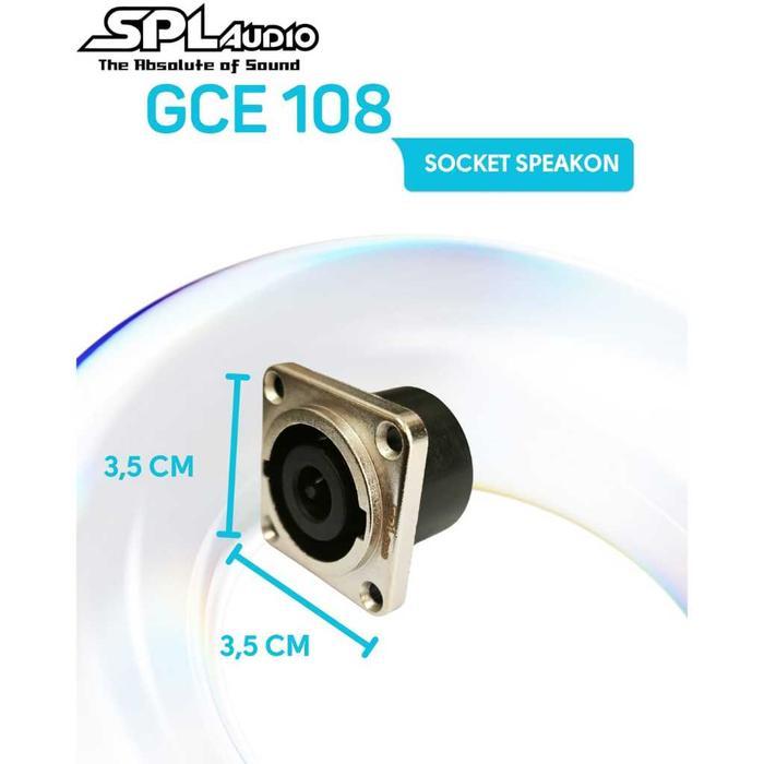 SOKET SPEAKON SPL GCE 108 SPL Audio Socket Speakon 8 Pin GCE-108