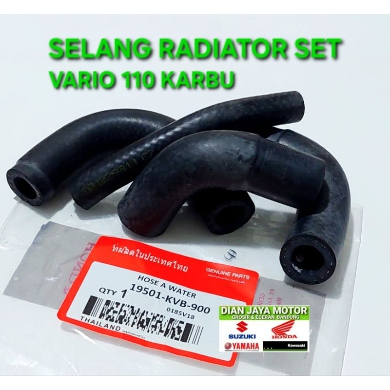 Thailand Selang Air Radiator set KVB Honda vario 110 karbu vario cbs techno - FJ MOTOR STORE