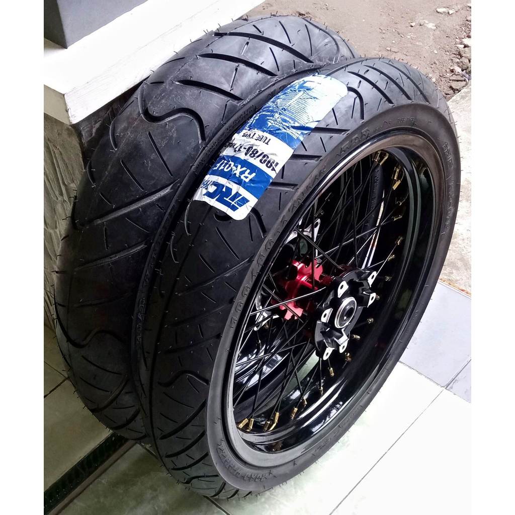 roda set velg set ban set supermoto pnp CRF 150L full baru