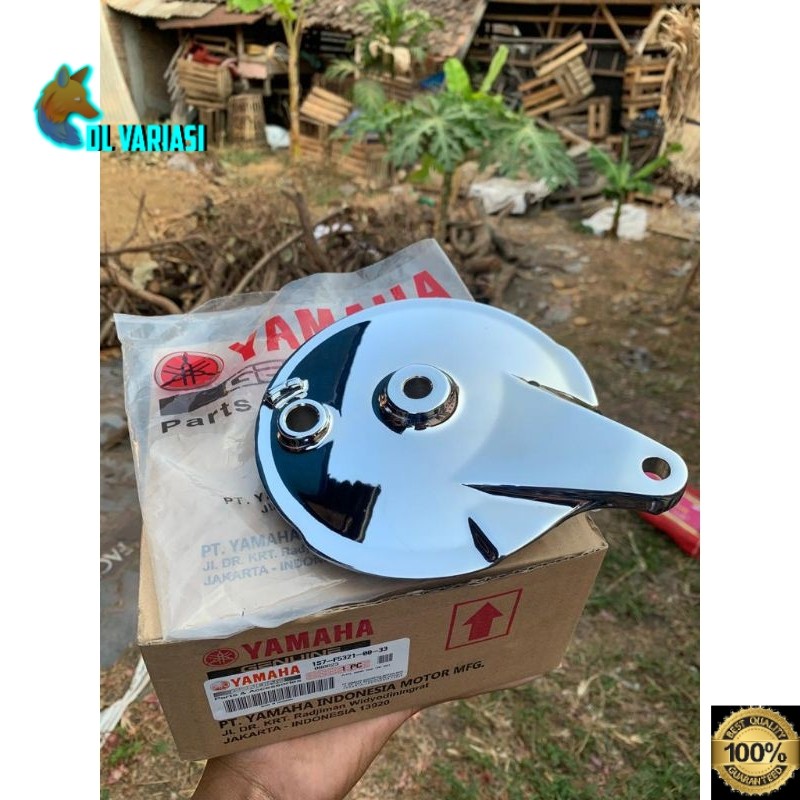 Tutup Tromol Jupiter MX / Burhan/ Z New Besar Original 100% Baru Chrome Celup Pnp Velg Enkei Vnd/Mut