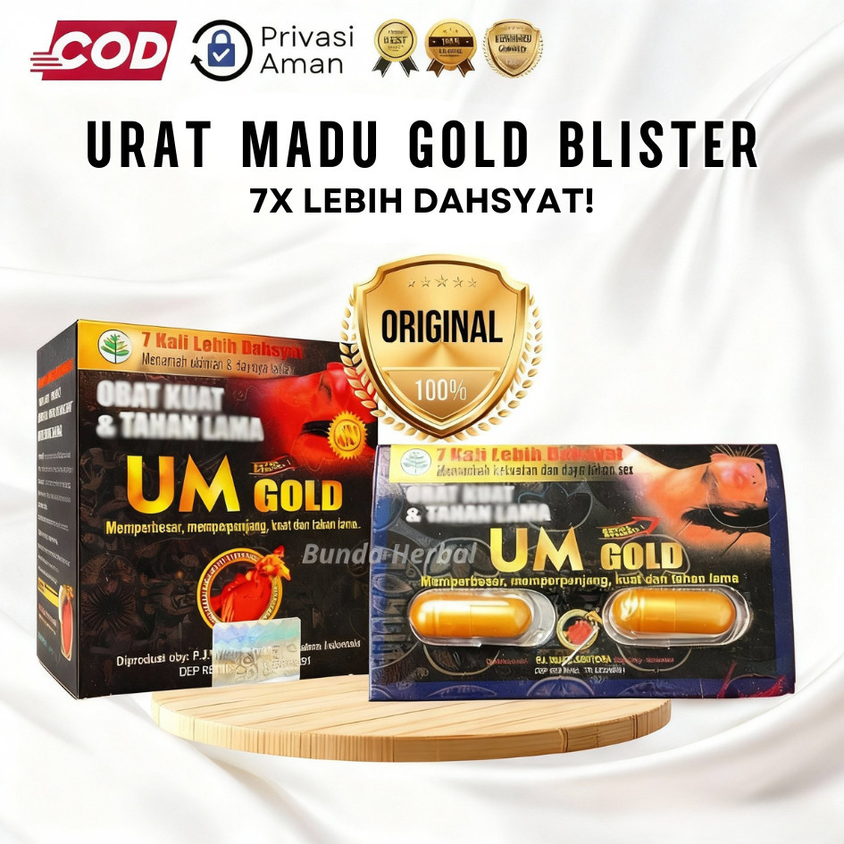 UM GOLD KAPSUL BLISTER | Urat Madu 100% Original | UM Gold Blister | UM Gold New | UM Gold Ori | Ura